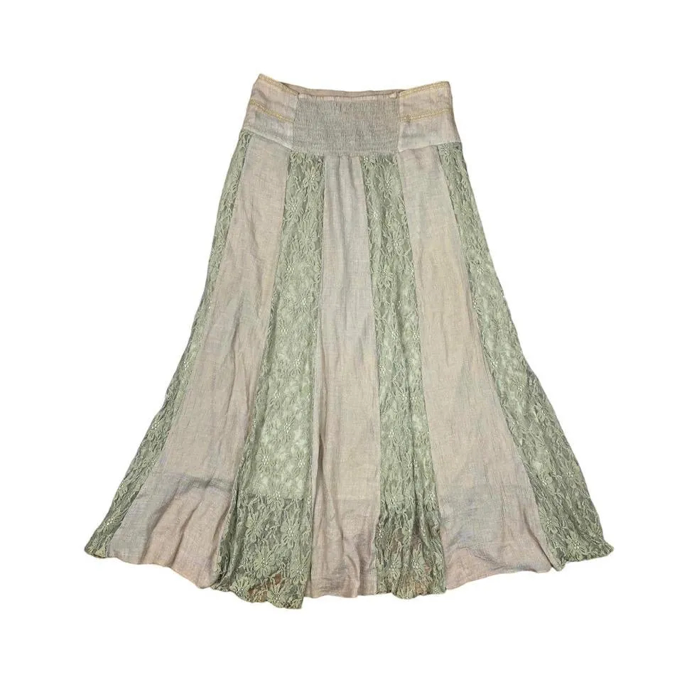 2000s Sand & Sage Maxi Skirt (M-L)