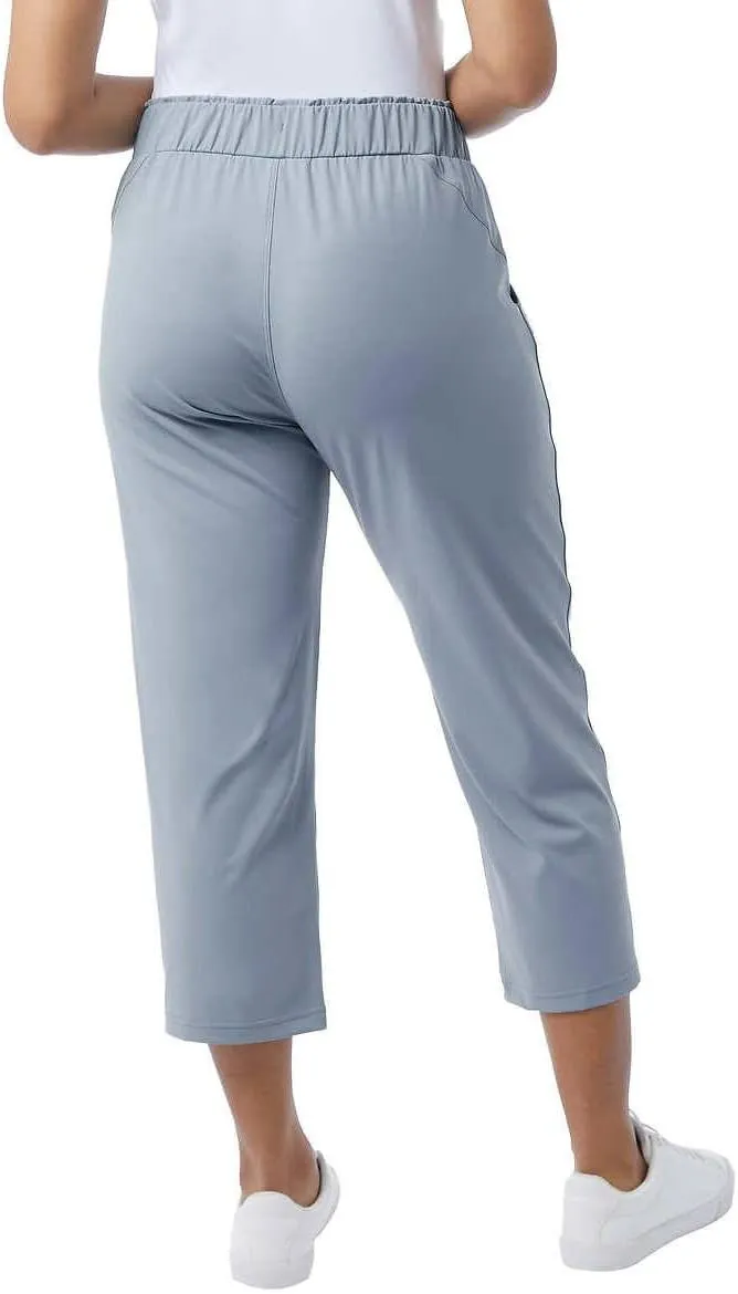 32 Degrees Yoga Pants - Capri for Women - Outdoor Pants with Drawstring