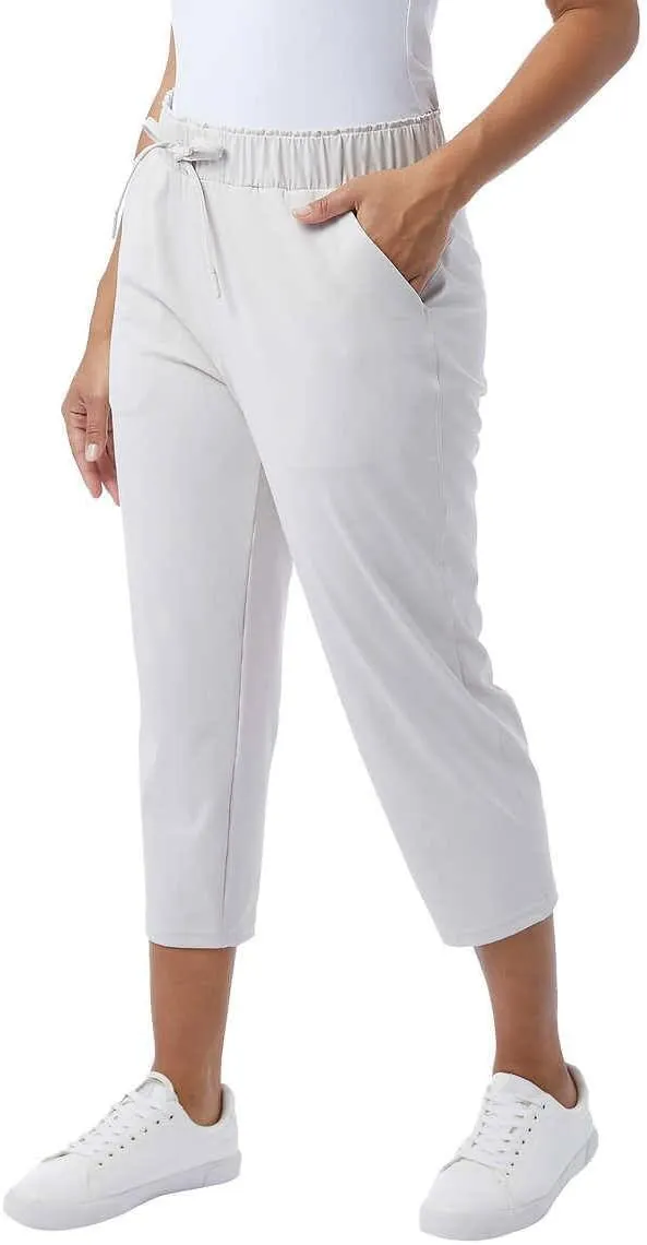 32 Degrees Yoga Pants - Capri for Women - Outdoor Pants with Drawstring