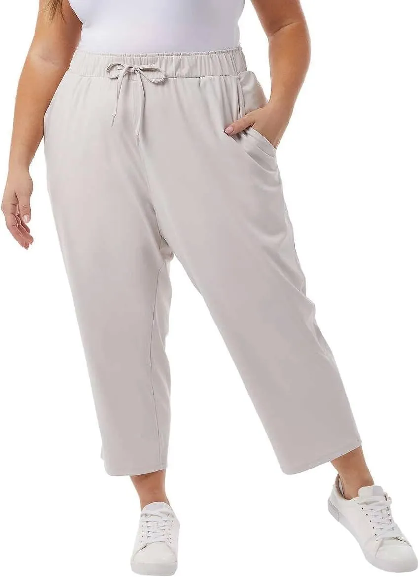 32 Degrees Yoga Pants - Capri for Women - Outdoor Pants with Drawstring