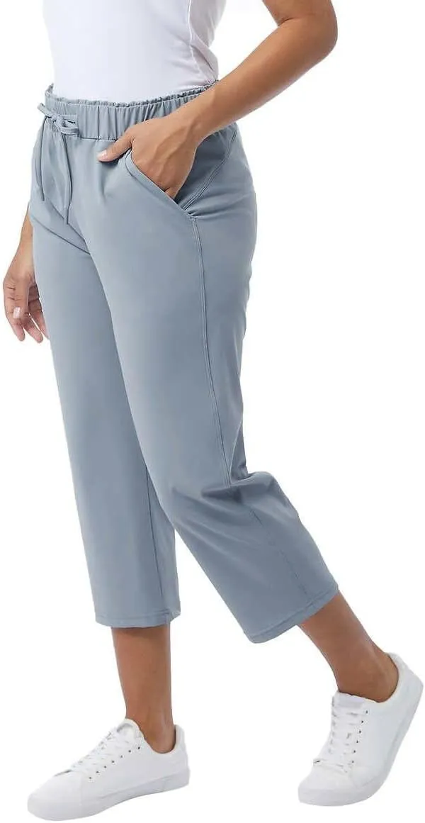 32 Degrees Yoga Pants - Capri for Women - Outdoor Pants with Drawstring