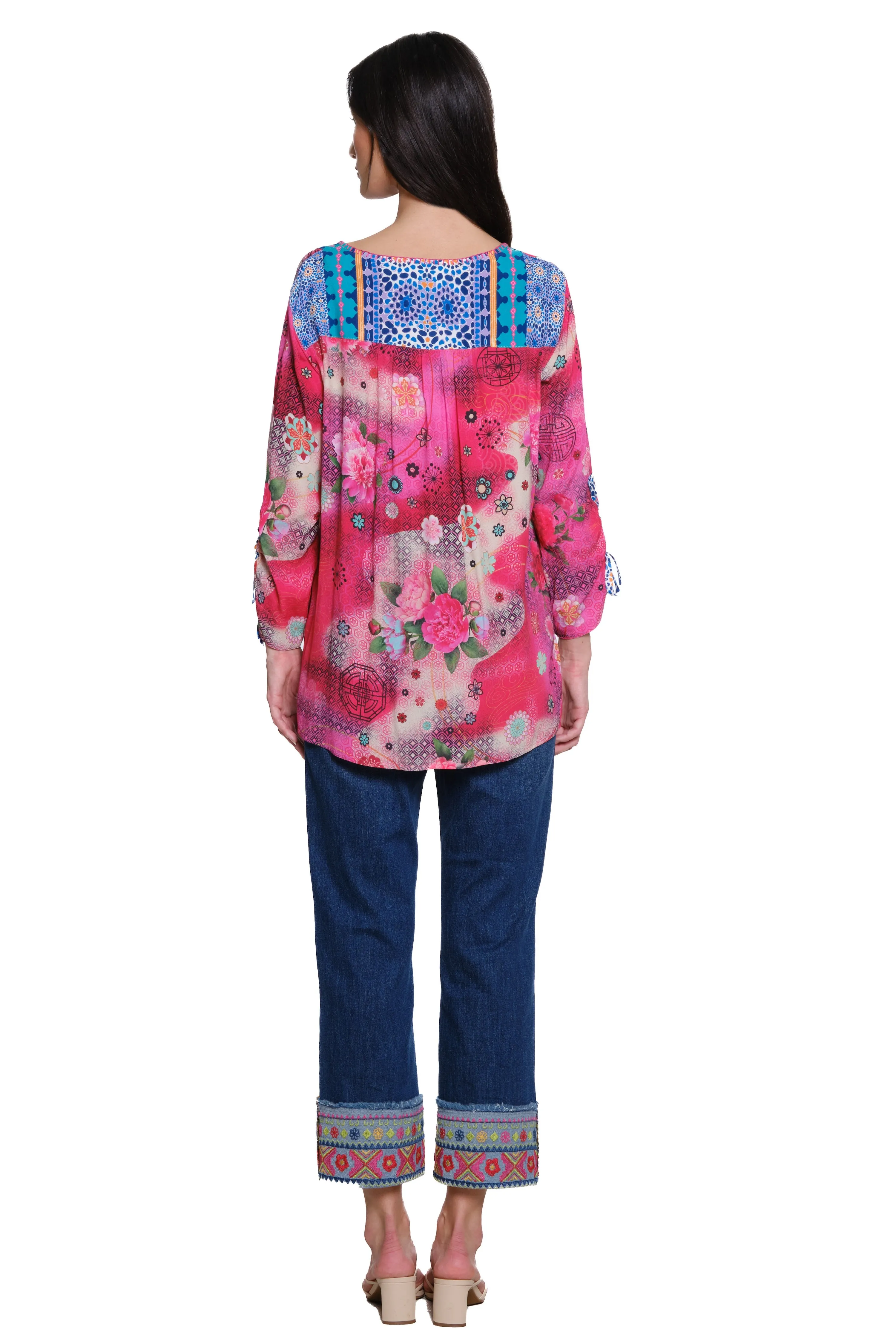 5-Pocket Cuffed Pant - Petite - Medium Denim