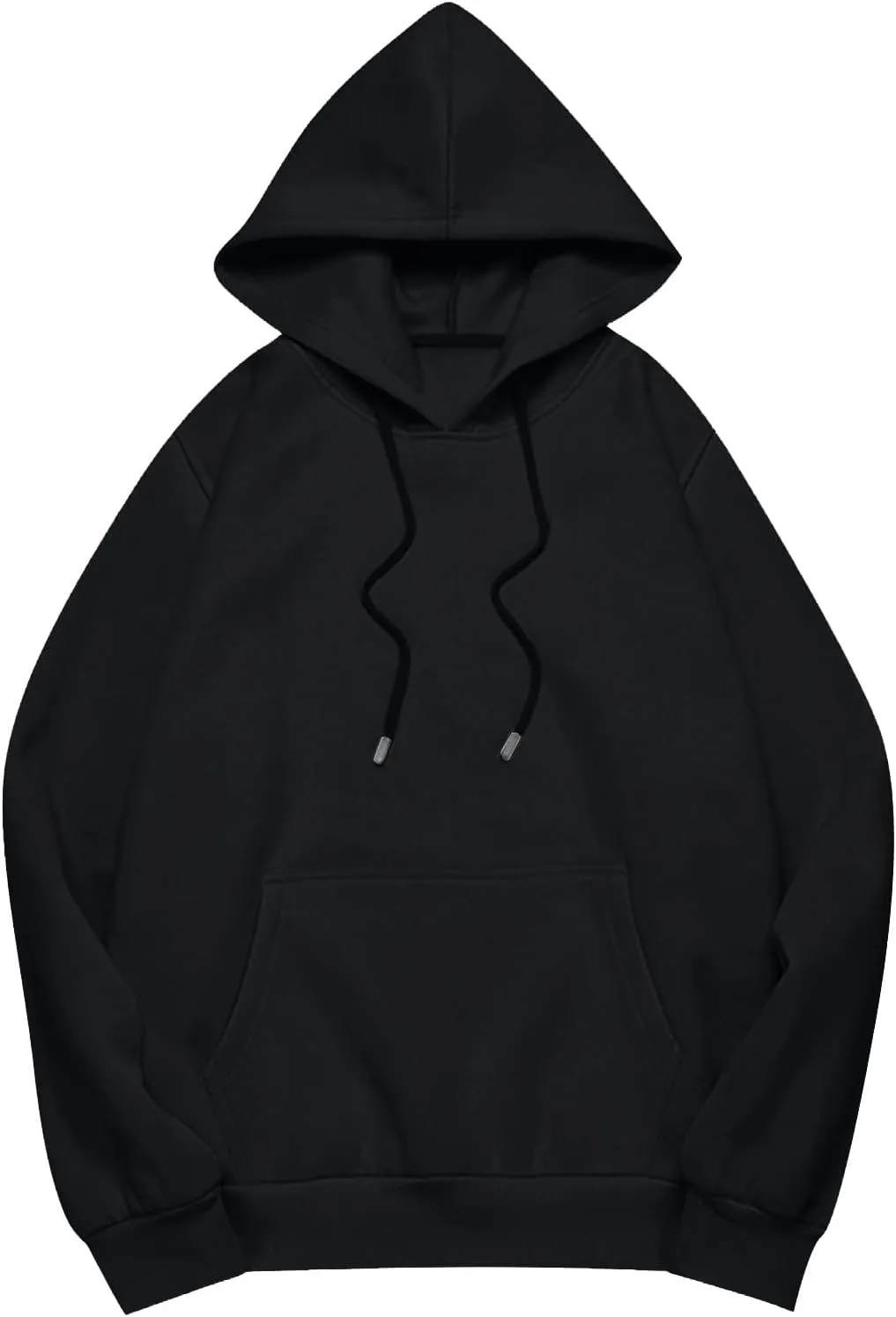 ADHOWBEW Womens Hoodies 2024 Fashion Oversized Drop Shoulder Long Sleeve Drawstring Sweatshirt Pullover with Pockets