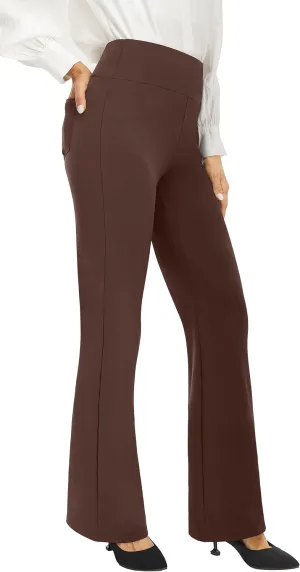 AFITNE Women's Yoga Dress Pants High Waist Pull On Work Pants 2025 Stretchy Office Casual Slacks
