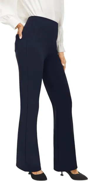 AFITNE Women's Yoga Dress Pants High Waist Pull On Work Pants 2025 Stretchy Office Casual Slacks