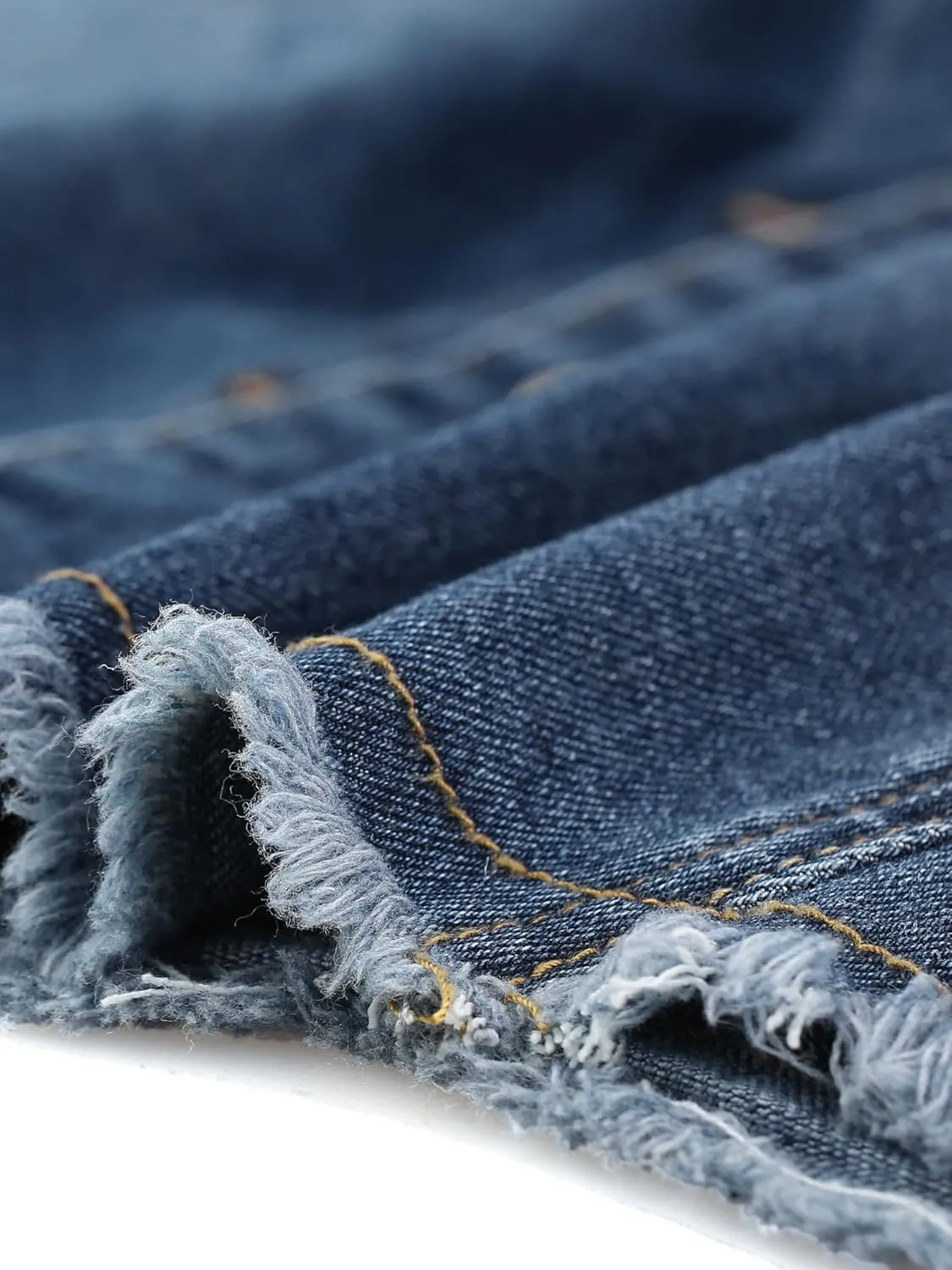 Agnes Orinda Plus Size Denim Jacket for Women Frayed Hem Classic Washed 2024 Denim Jean Jackets