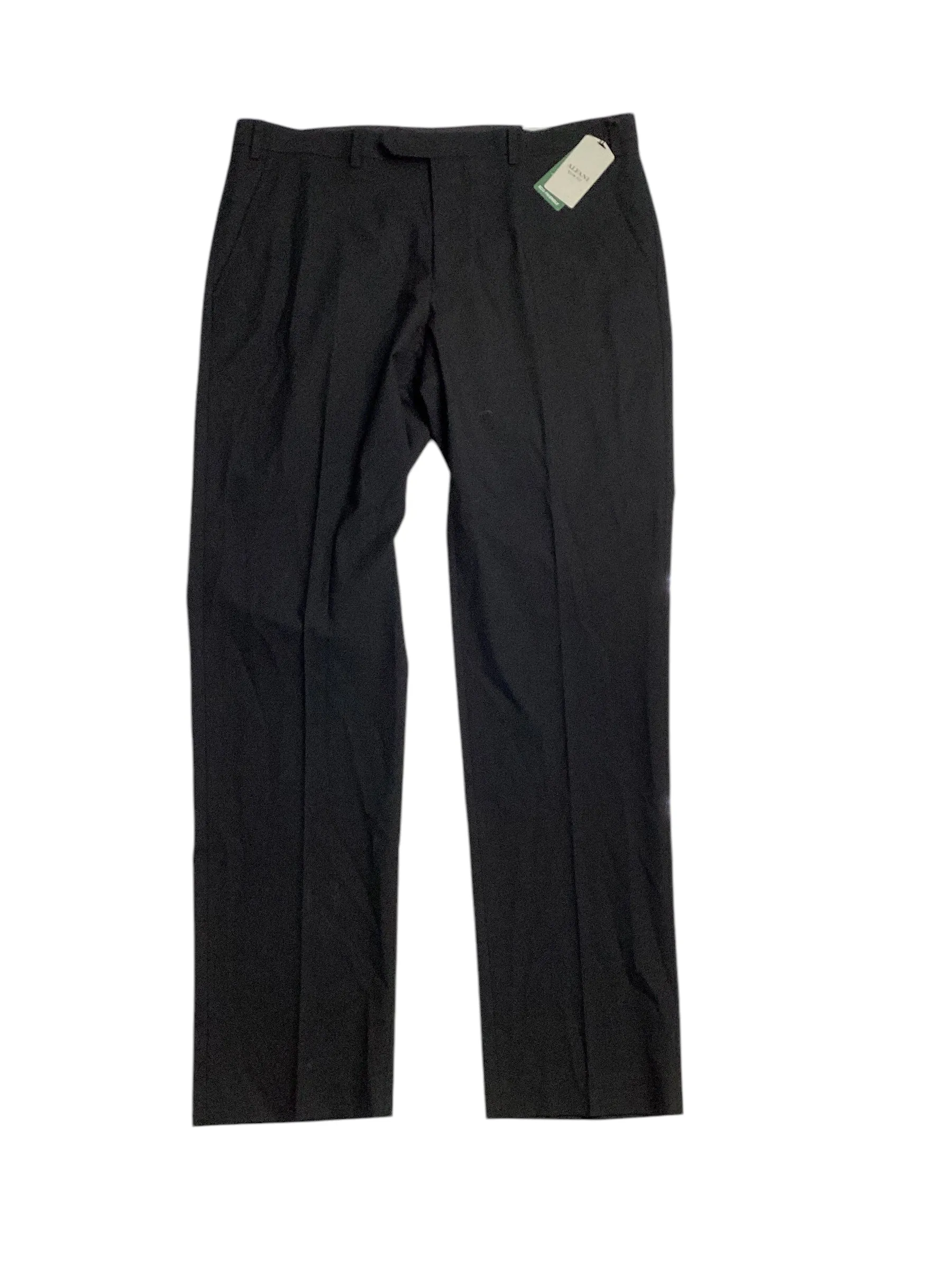 Alfani Mens Slim fit Dress Pants 36 / 34 Black Solid Stretch
