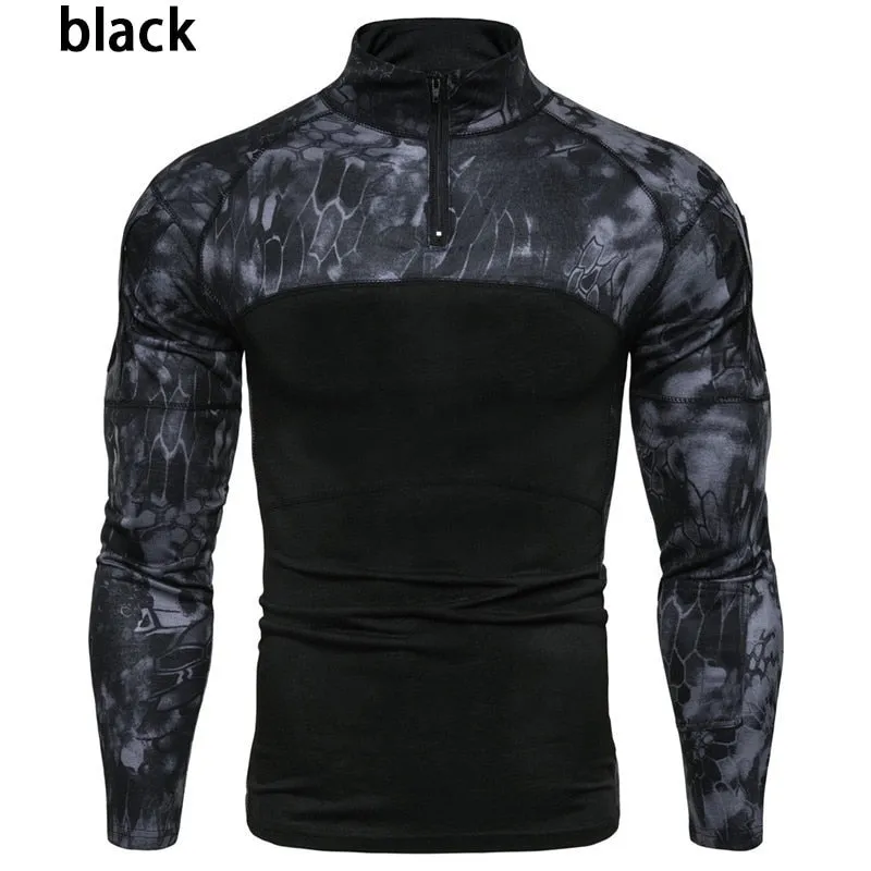 Ashore Shop Mens Camouflage Tactical Athletic Shirt