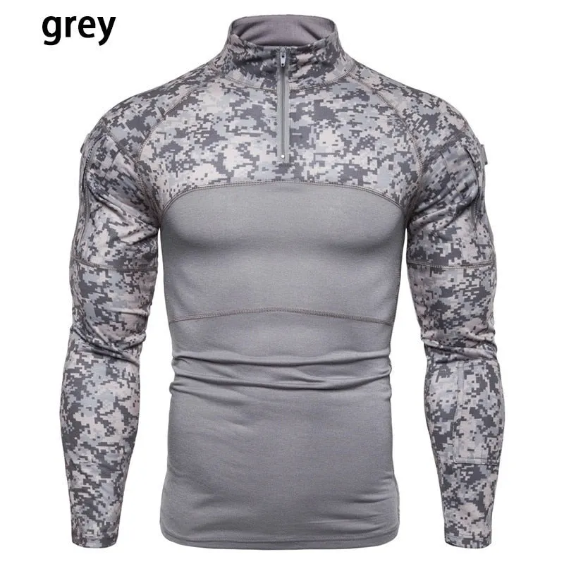 Ashore Shop Mens Camouflage Tactical Athletic Shirt