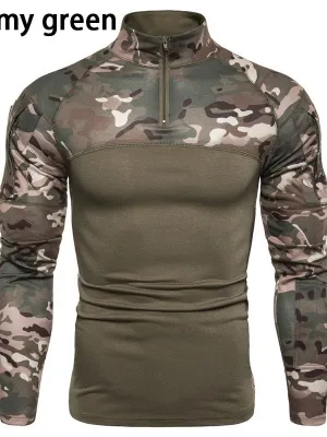 Ashore Shop Mens Camouflage Tactical Athletic Shirt