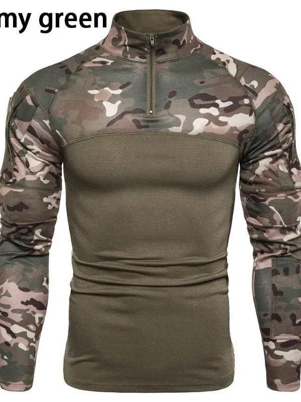 Ashore Shop Mens Camouflage Tactical Athletic Shirt