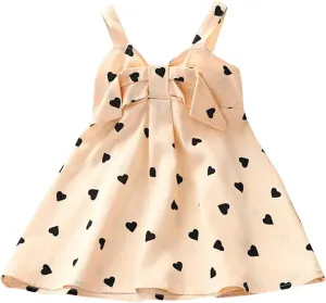 Baby Girl Beach undress Toddler Girl Summer Dress Cute Bowknot Spaghetti Strap Sleeveless Backless Dresses