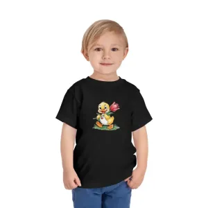 Bella Canvas Quack-tastic Toddler Tee with Tulip Design