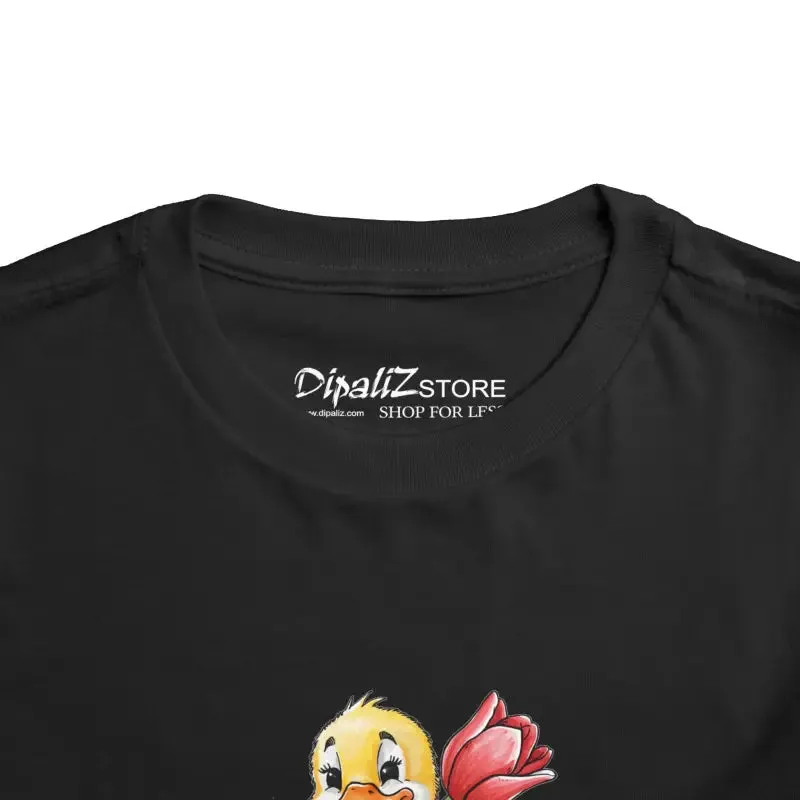 Bella Canvas Quack-tastic Toddler Tee with Tulip Design
