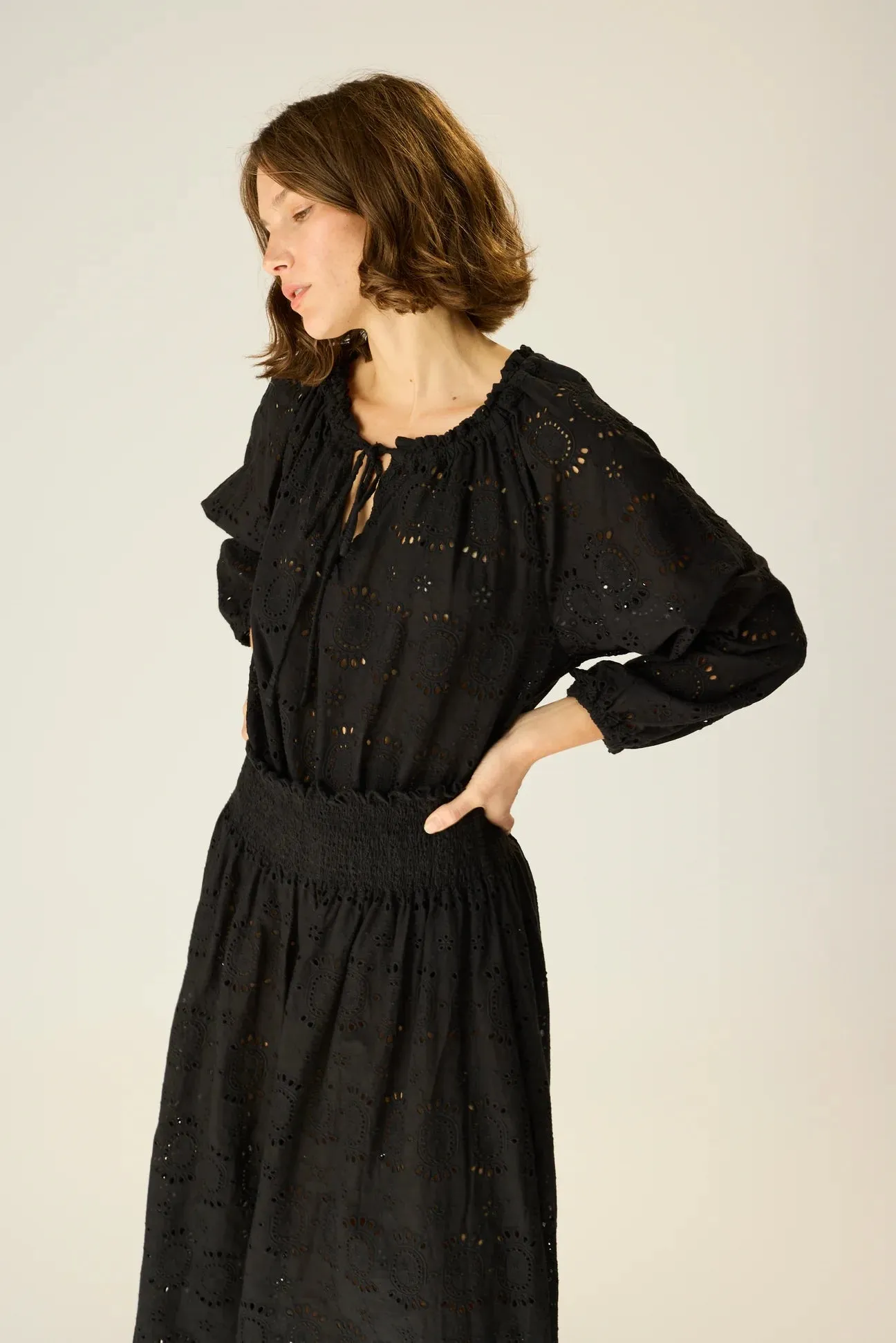 Bella Skirt - Medallion Embroidery