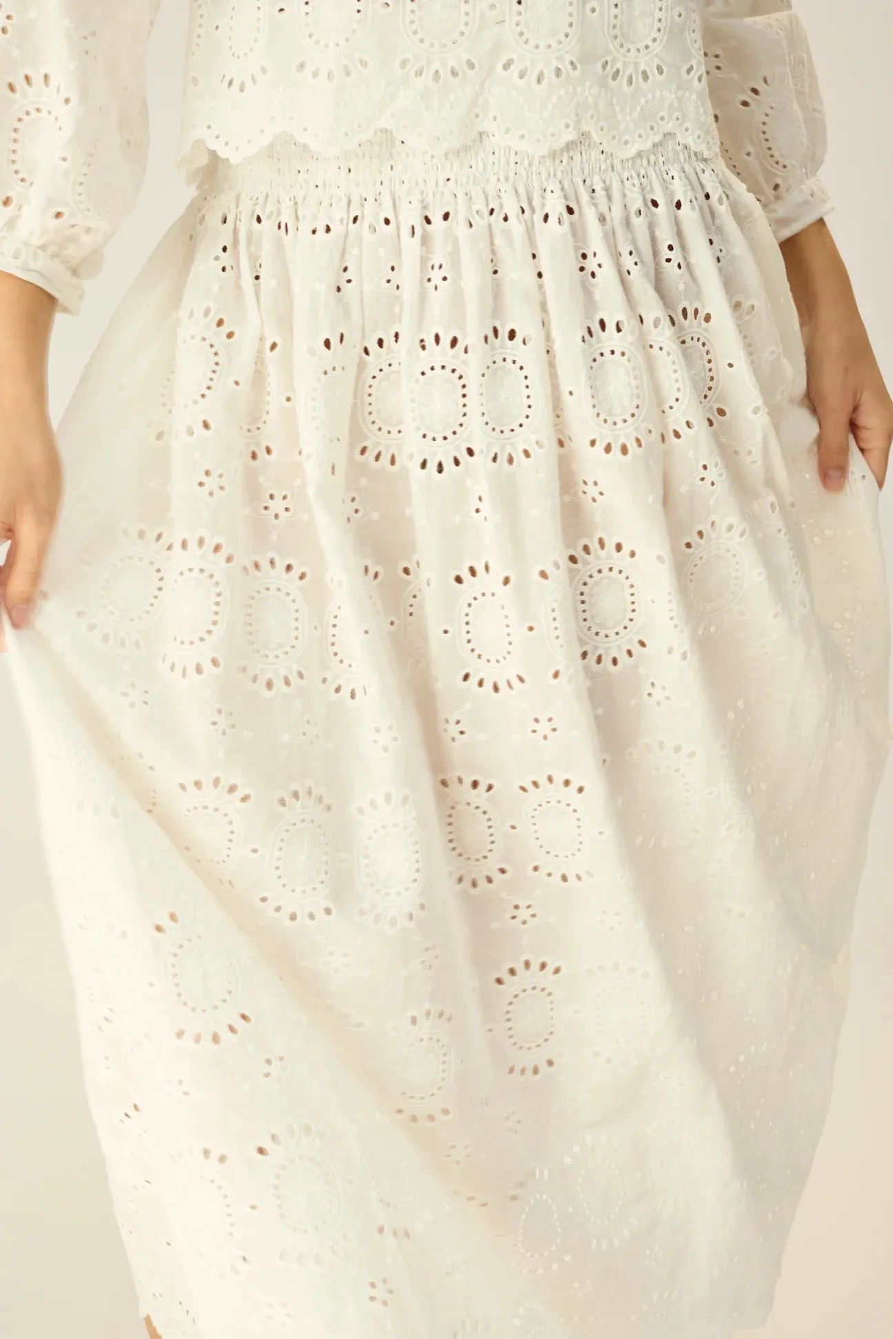 Bella Skirt - Medallion Embroidery