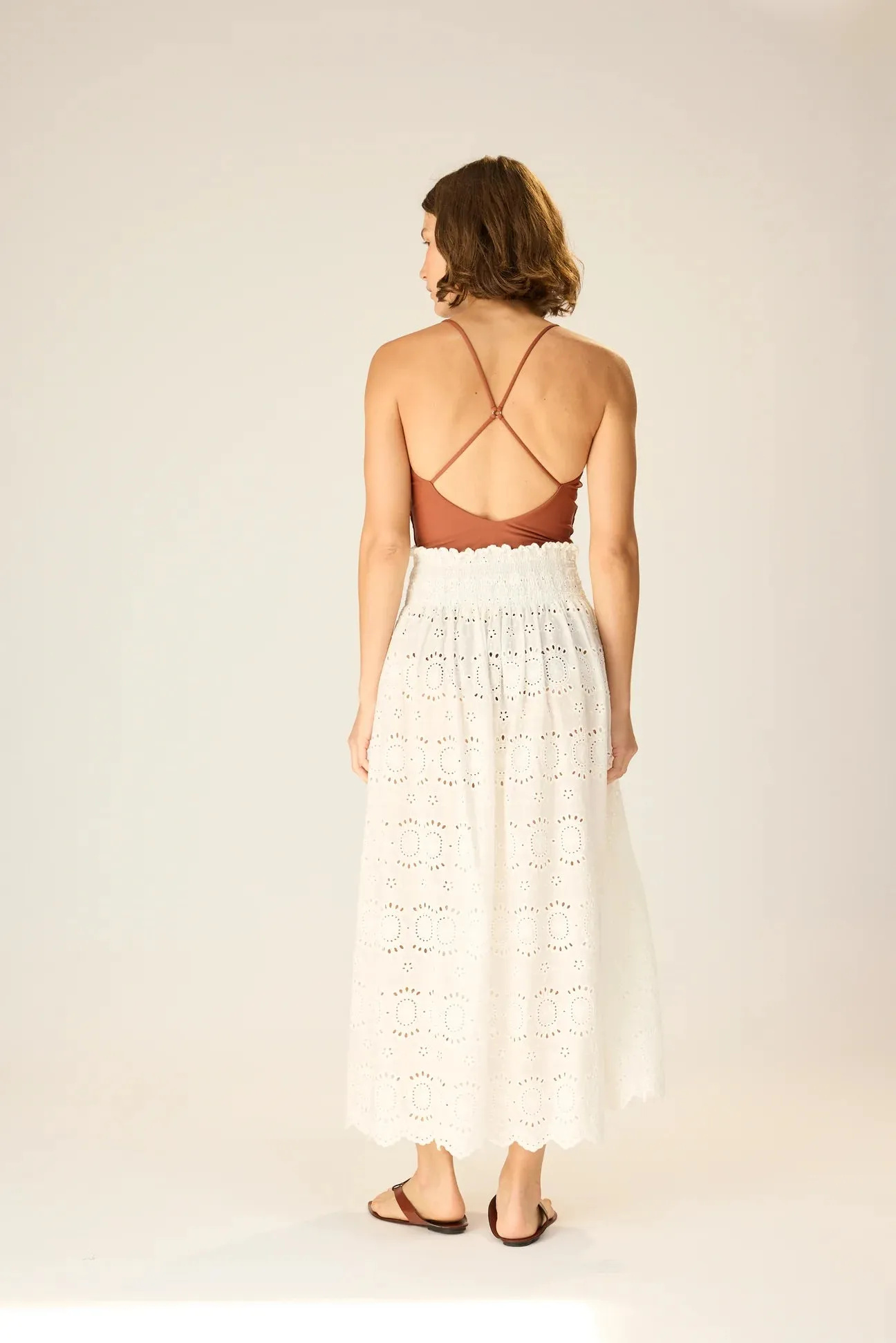 Bella Skirt - Medallion Embroidery