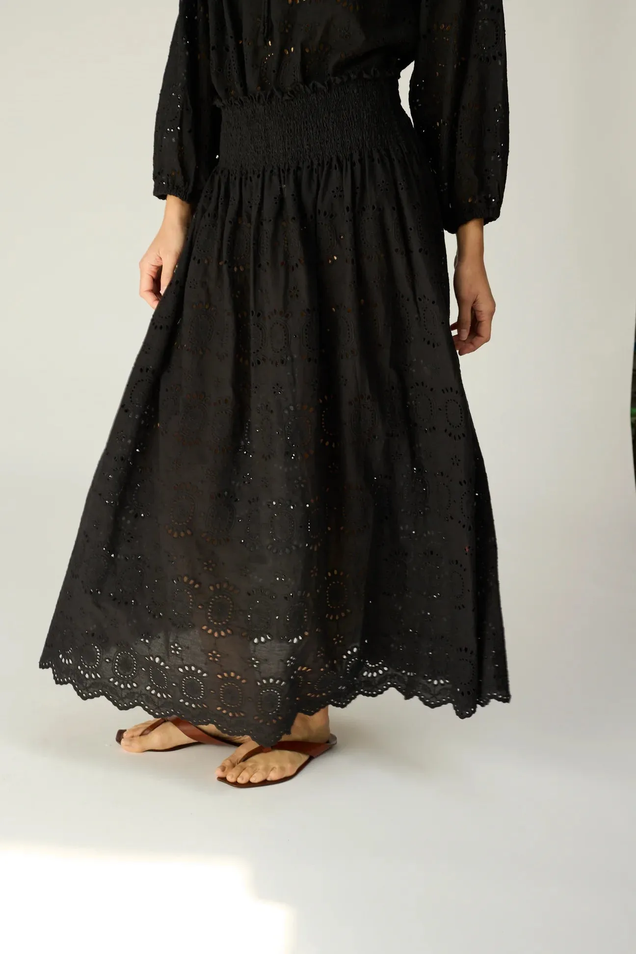 Bella Skirt - Medallion Embroidery