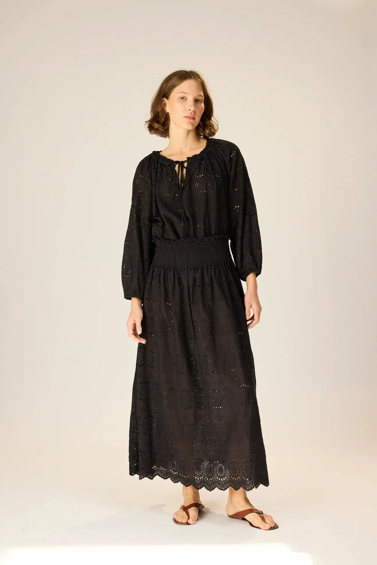 Bella Skirt - Medallion Embroidery