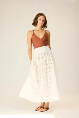 Bella Skirt - Medallion Embroidery