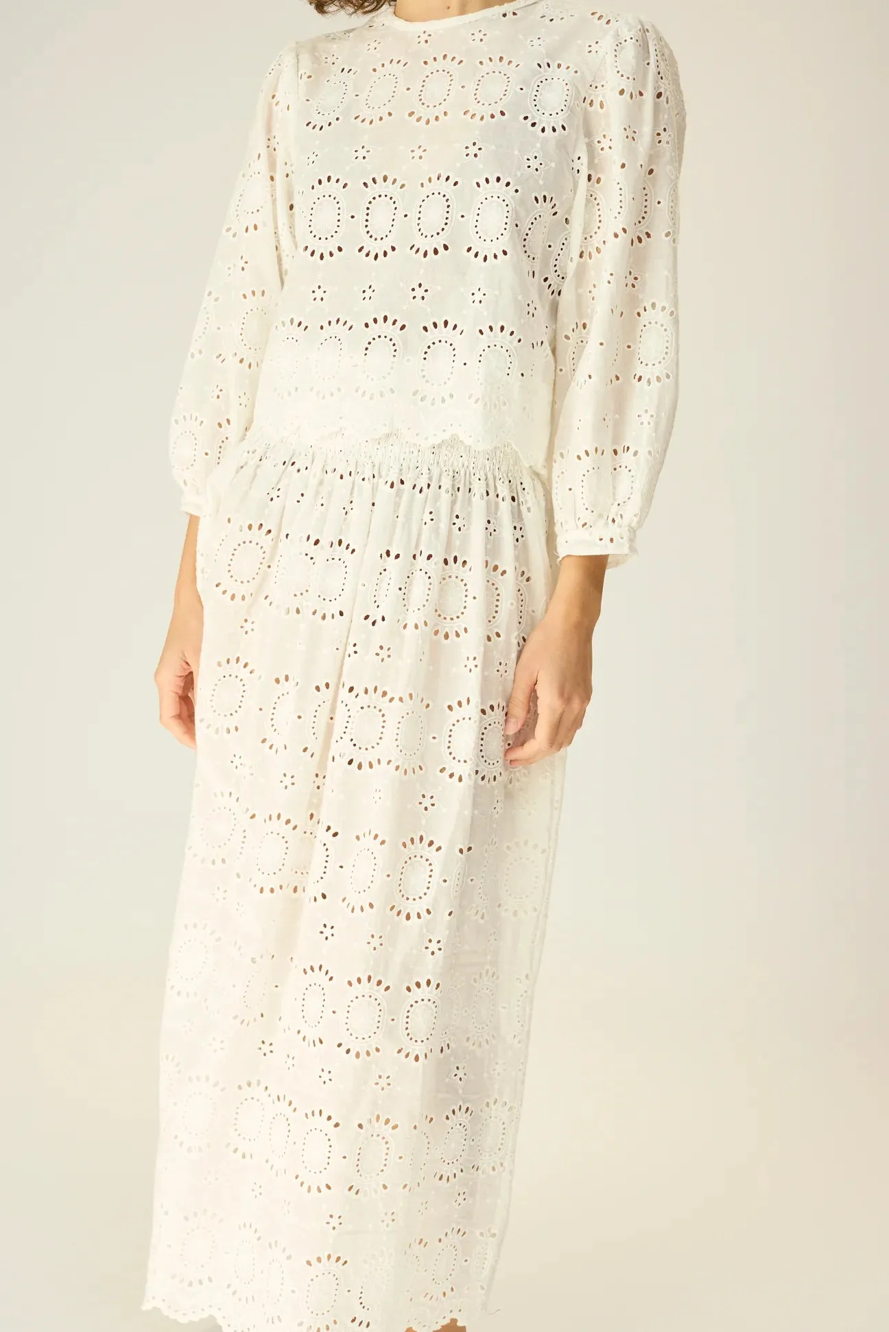 Bella Skirt - Medallion Embroidery