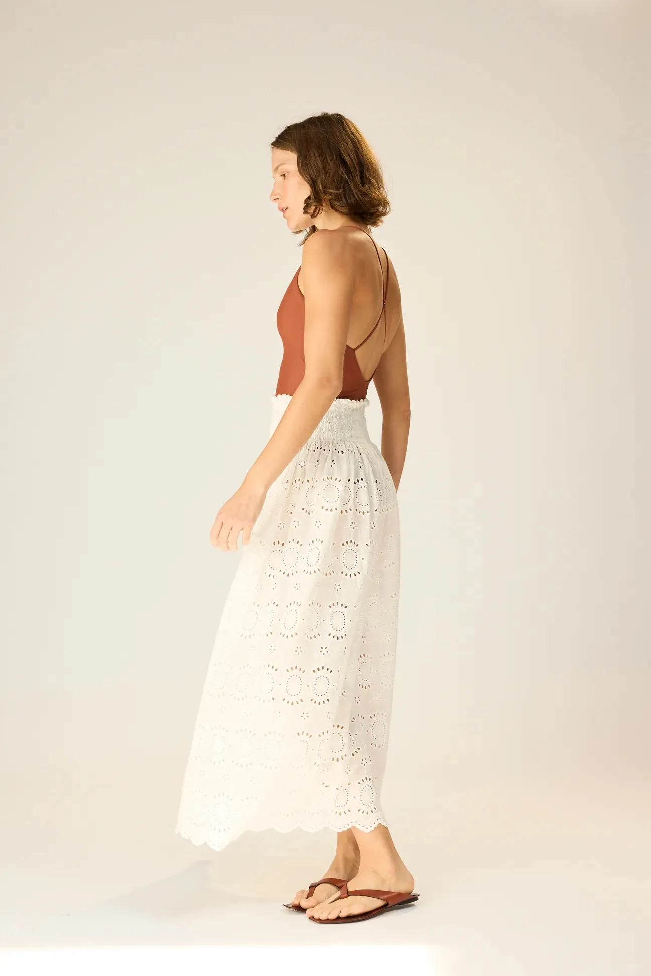 Bella Skirt - Medallion Embroidery
