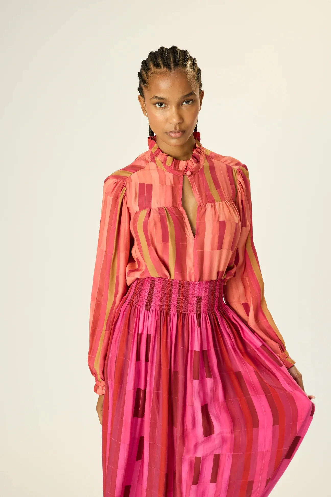 Bella Skirt - Sea Glass Cotton
