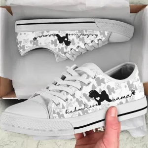 Bichon Frise Low Top Shoes, Dog Printed Shoes, Canvas Shoes For Men, Women