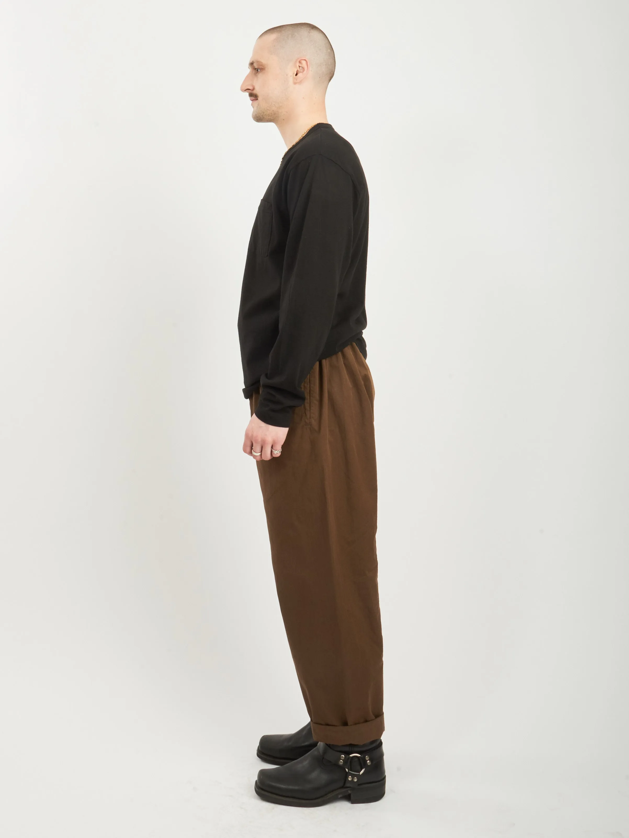 Black L/S Pocket Tee