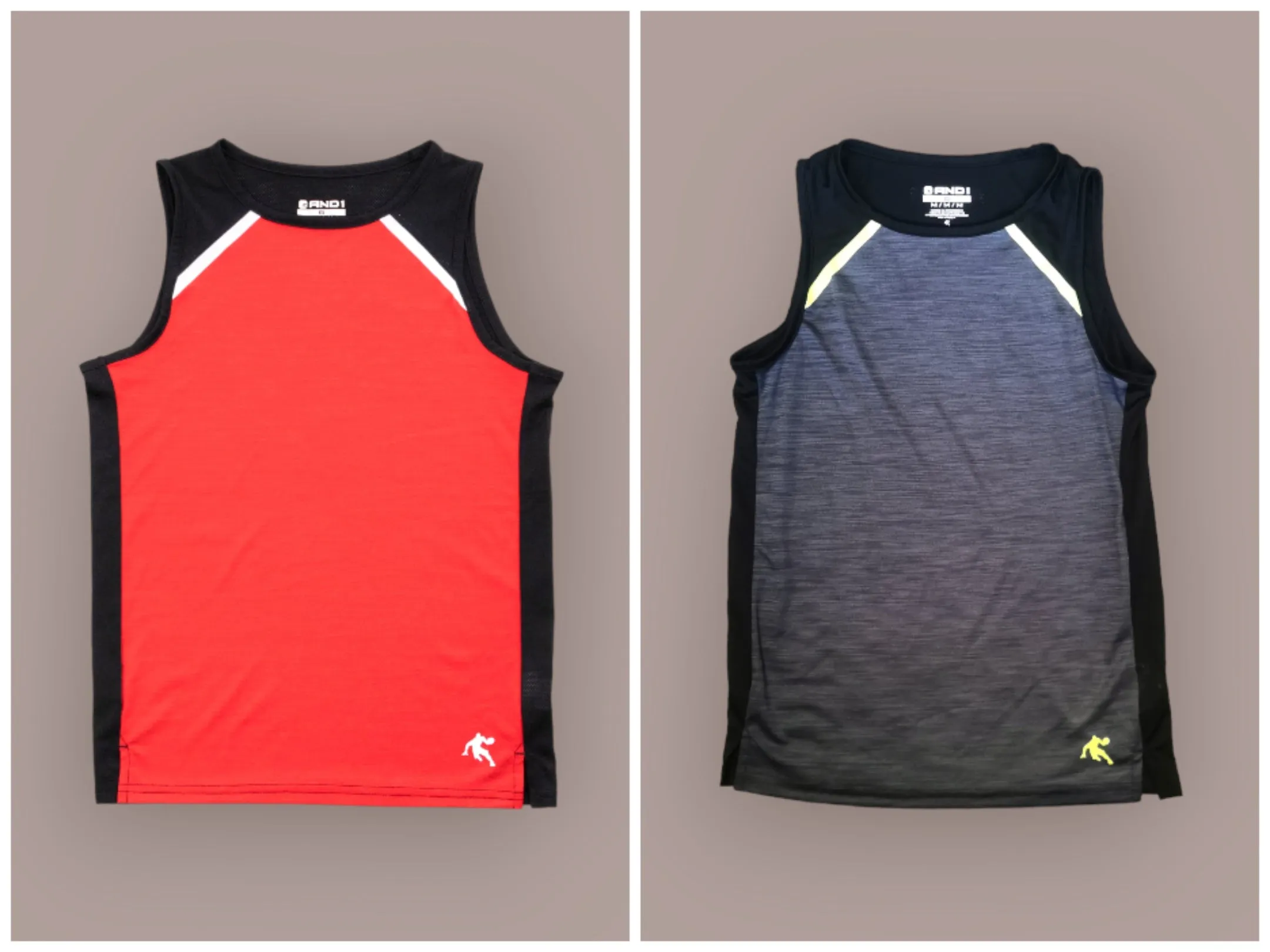 BOY SIZE MEDIUM (8 YEARS) - AND1, 2 Pack, Athletic Tank Tops EUC B50