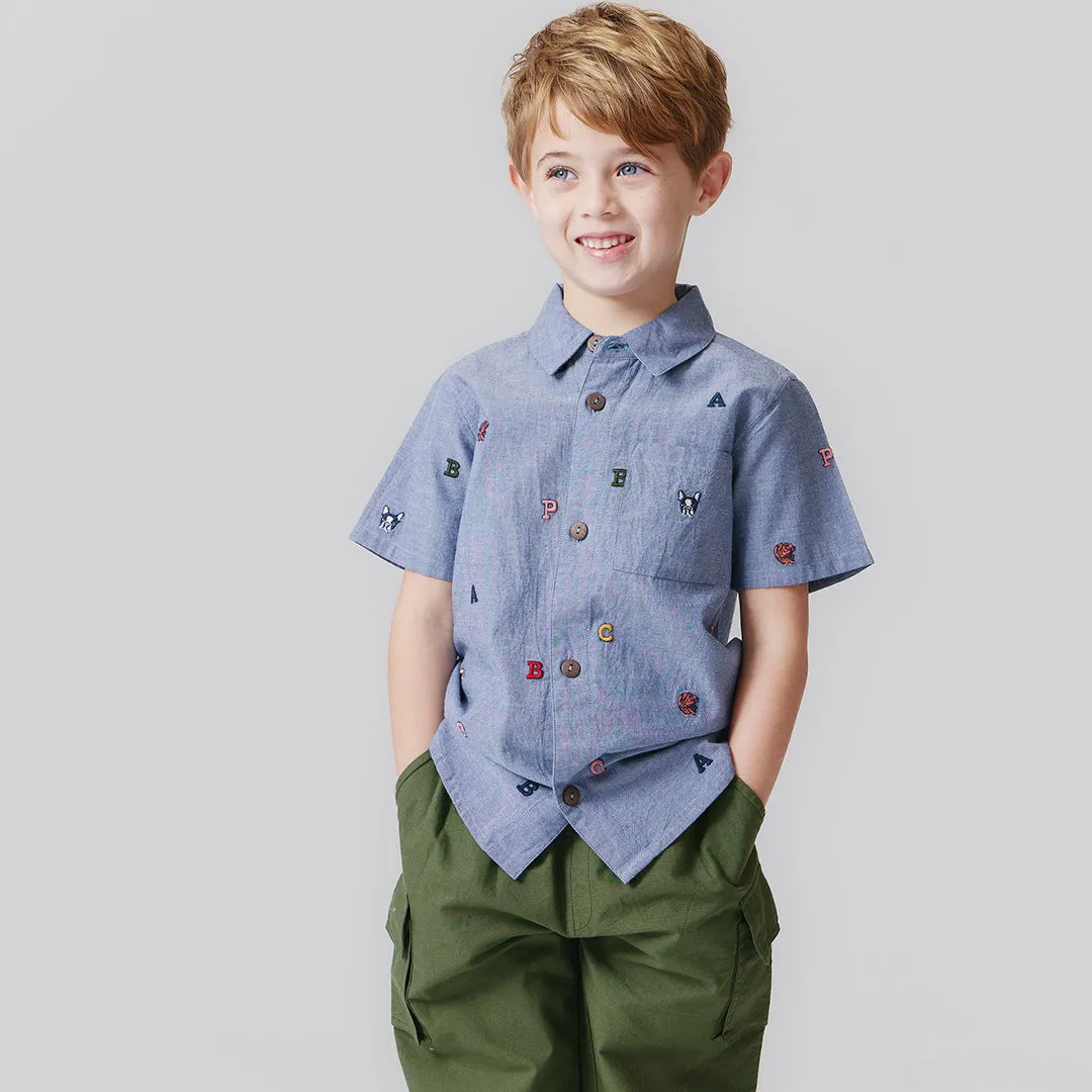Boys Pull On Pant - Four Leaf Clover