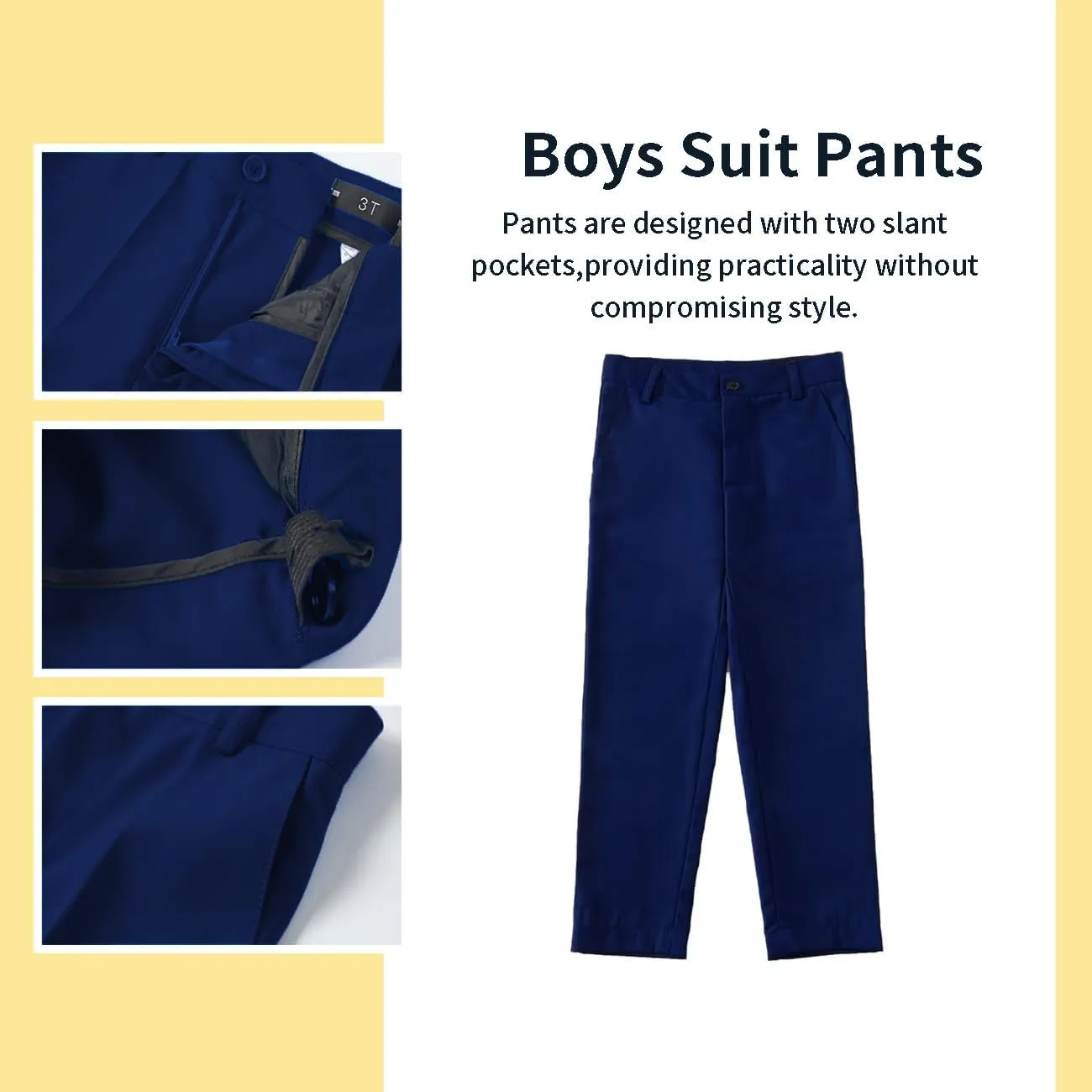 Boys Suit, Kids Formal Tuxedos for Boy Vest and Pants Set, Teen Boys Dress Clothes for Wedding