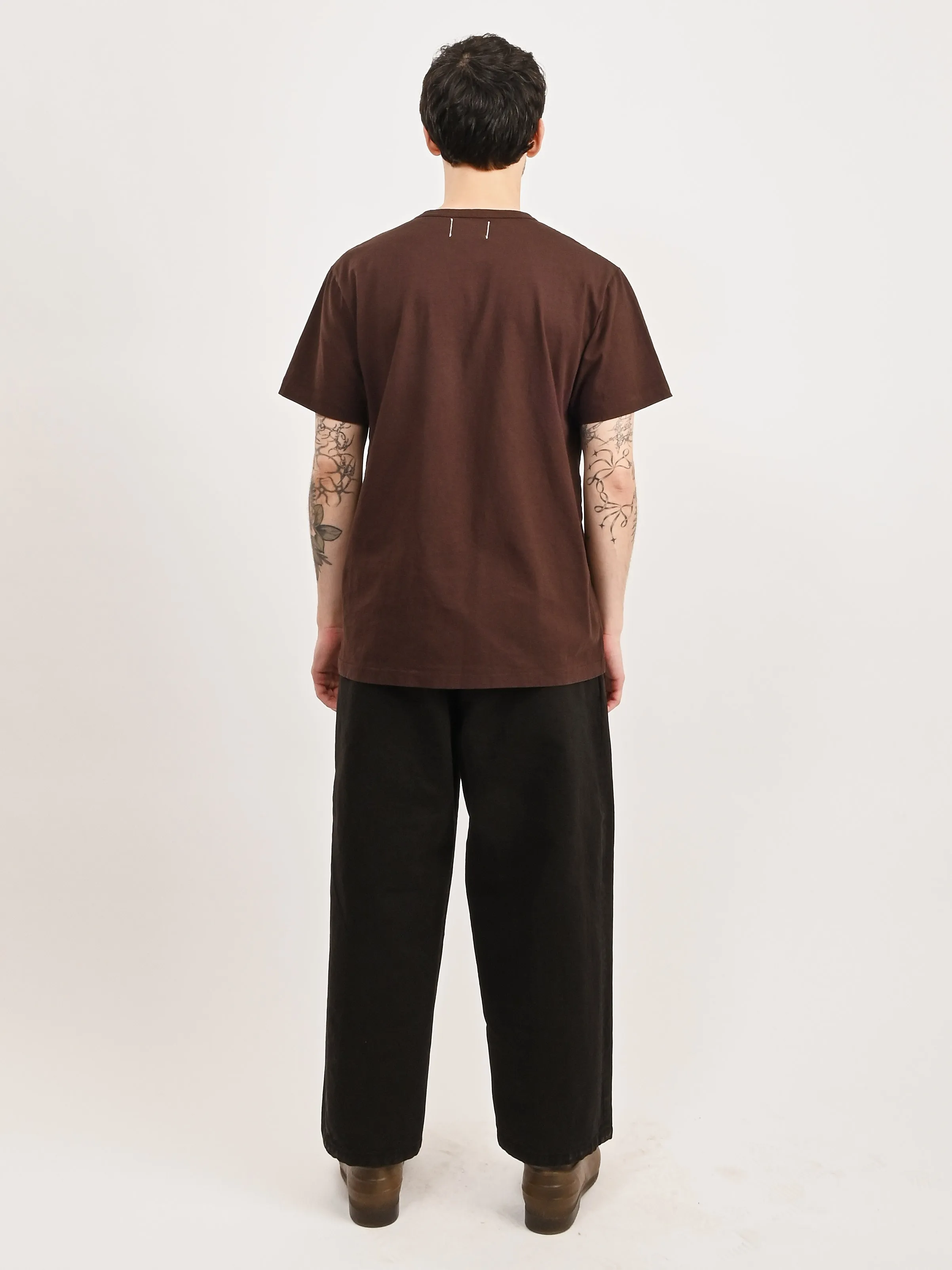 Brown Single Pocket Tee