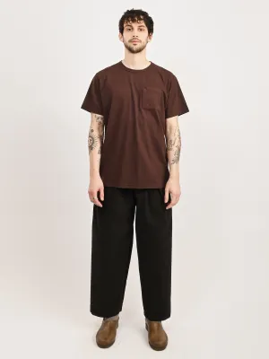 Brown Single Pocket Tee