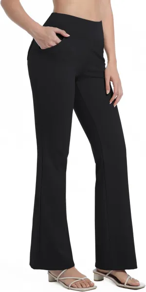 BUBBLELIME 29"/31"/33"/35"/37" Women's High Waist Stretchy Bootleg Yoga Pants Workout Pants with Out Pockets