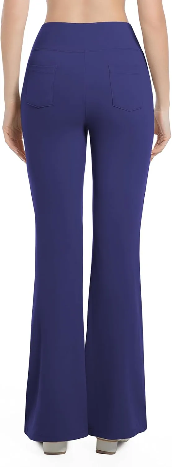 BUBBLELIME 29"/31"/33"/35"/37" Women's High Waist Stretchy Bootleg Yoga Pants Workout Pants with Out Pockets