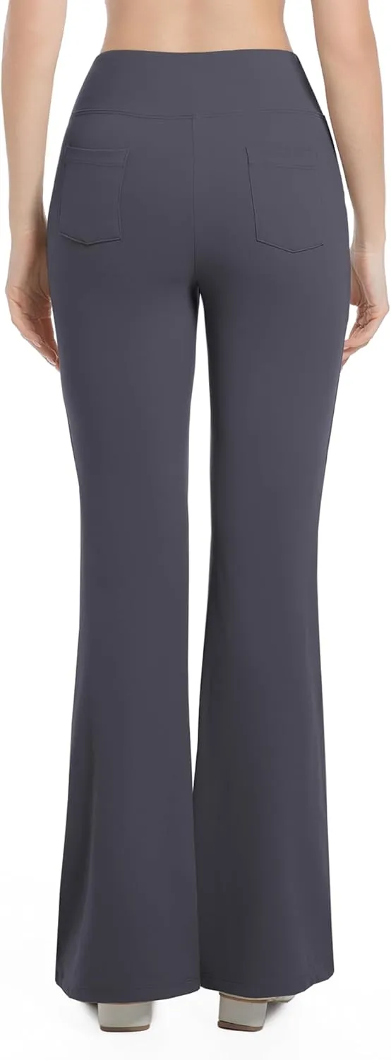 BUBBLELIME 29"/31"/33"/35"/37" Women's High Waist Stretchy Bootleg Yoga Pants Workout Pants with Out Pockets