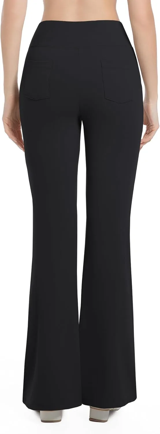 BUBBLELIME 29"/31"/33"/35"/37" Women's High Waist Stretchy Bootleg Yoga Pants Workout Pants with Out Pockets
