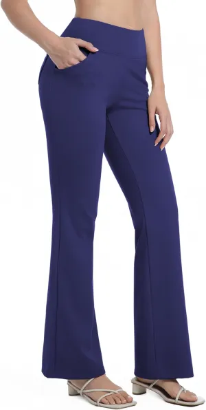BUBBLELIME 29"/31"/33"/35"/37" Women's High Waist Stretchy Bootleg Yoga Pants Workout Pants with Out Pockets