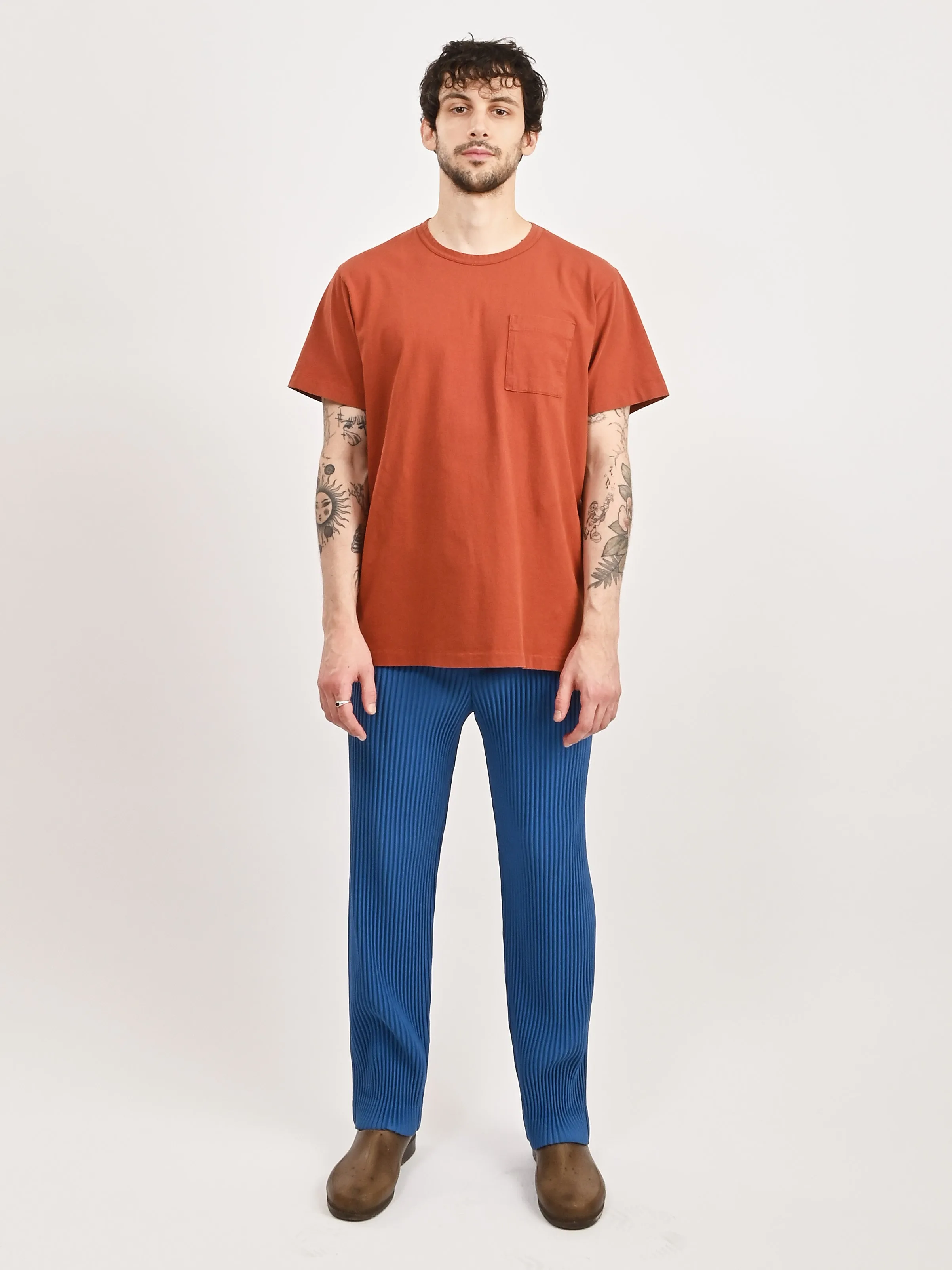 Burnt Orange Single Pocket Tee