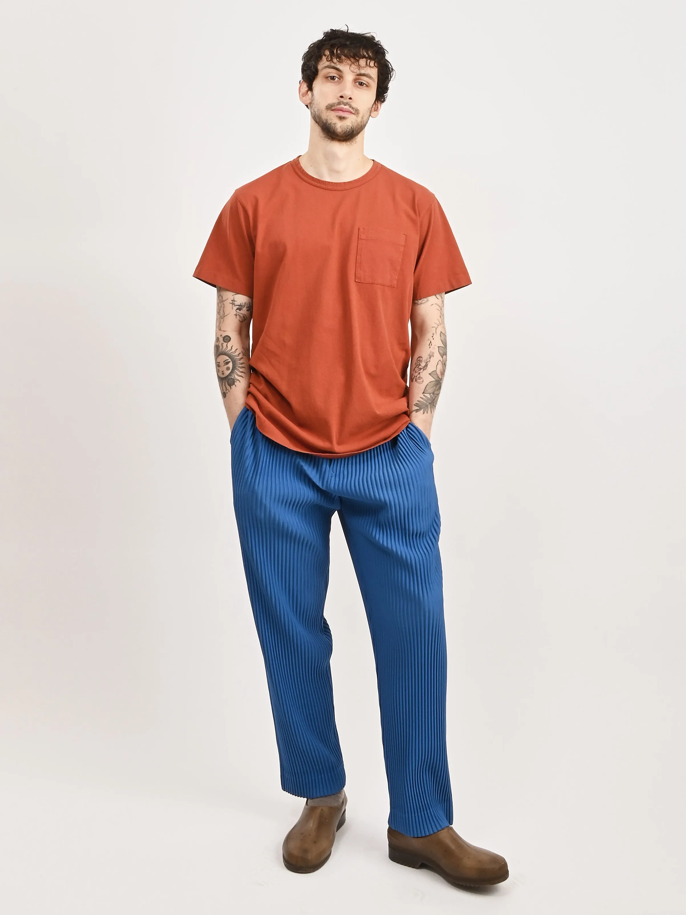 Burnt Orange Single Pocket Tee
