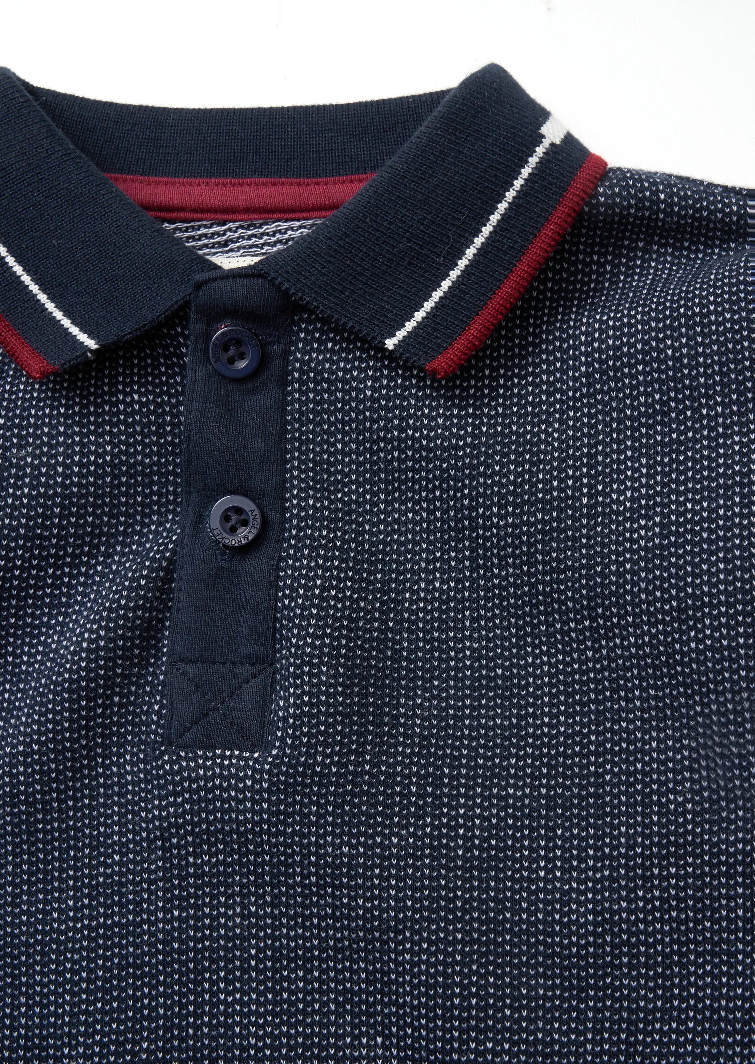 Burty Blue Textured Polo
