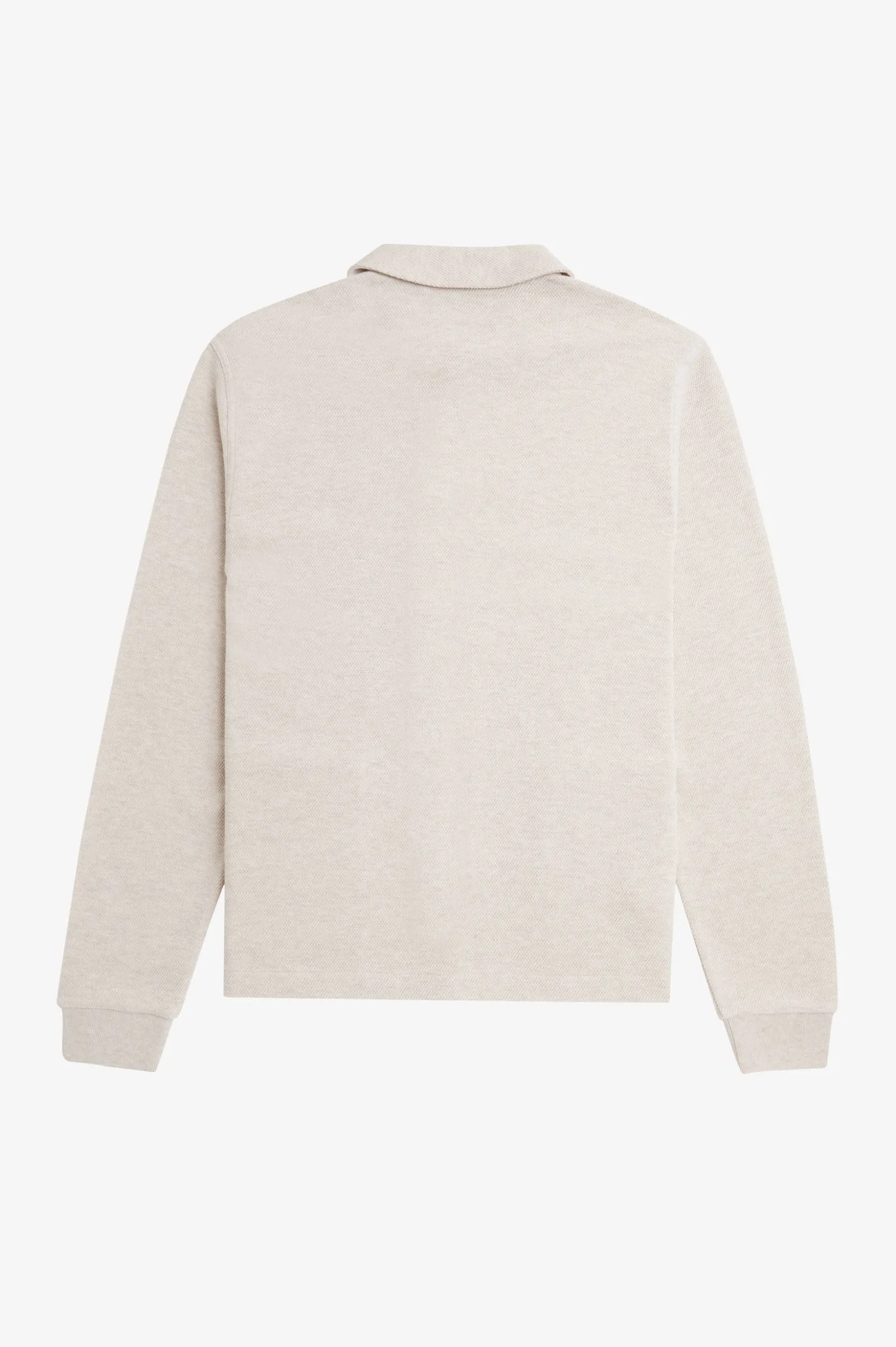 BUTTON THROUGH LONG SLEEVE POLO