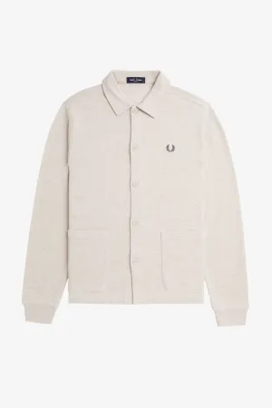 BUTTON THROUGH LONG SLEEVE POLO