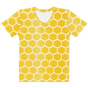 Buzzing Bee Hive Pattern Tee