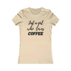 Caffeine Boost Girl Loves Coffee Tee