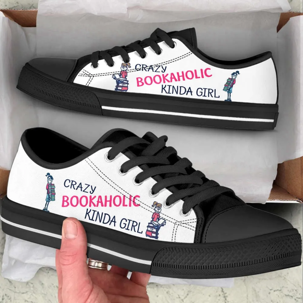 Canvas Print Lowtop Casual Shoes Fashionable Book Kinda Girl, Canvas Shoes Design, Low Top Sneaker