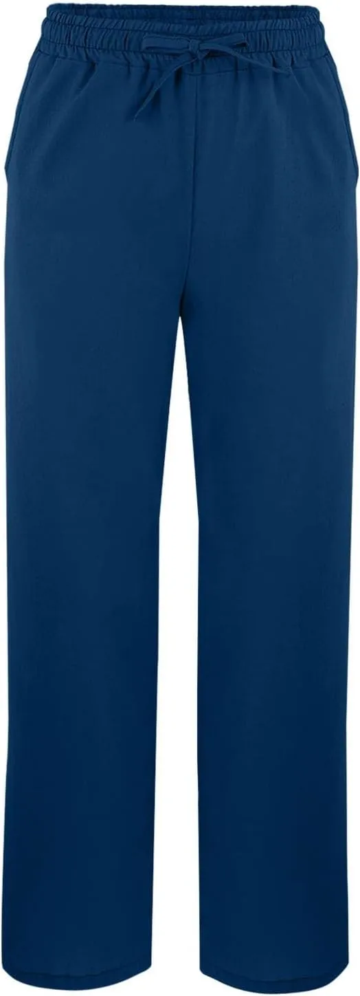 Capri Linen Pants for Women 2025 Summer Wide Leg Casual Drawstring High Waist Beach Cropped Trousers with Pockets