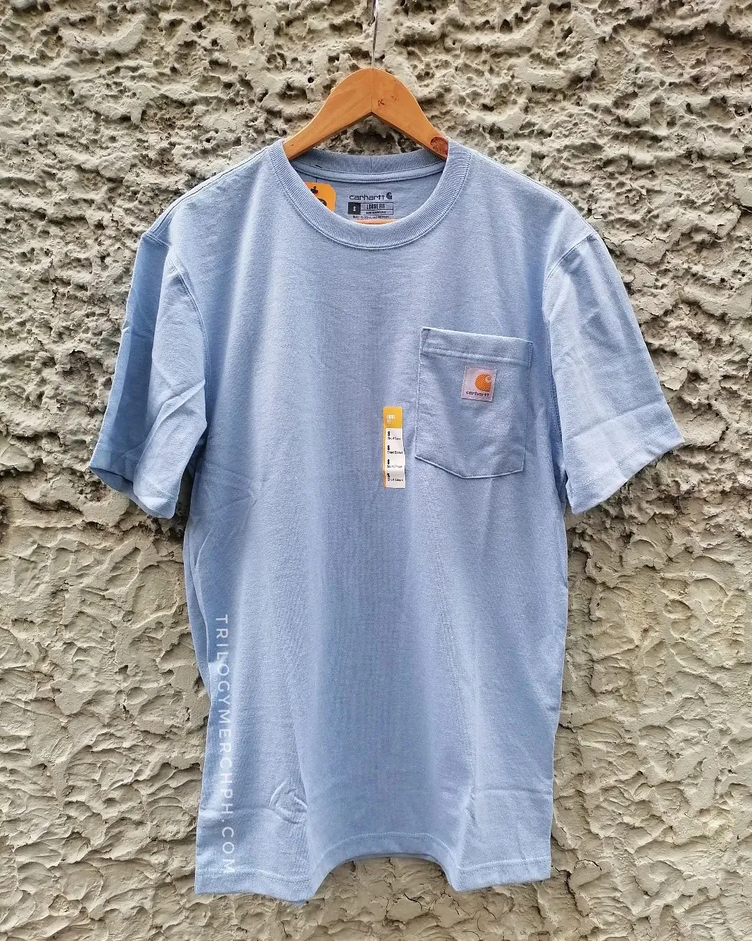 Carhartt K87 Workwear Pocket T-Shirt (Alpine Blue Heather - H74)(Loose fit)