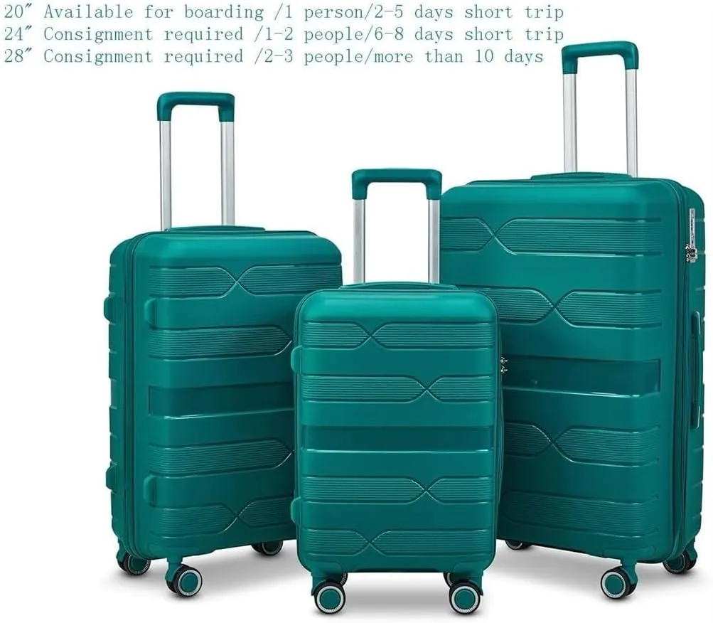 Carry-on Suitcase Luggage 20/24/28inch Lightweight Durable 4-Wheel Spinner Cabin Size Travel Suitcase Women's Luggage Carry-on Suitcases Carry On Luggages (B 20in)